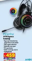 PİRANHA 2175 OYUNCU KULAKLIĞI